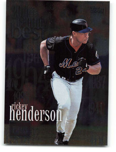 SOLD 52969 2000 Topps #234 Rickey Henderson 20 CB VG New York Mets 