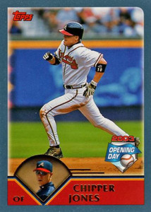 2003 Topps Opening Day #4 Chipper Jones NM/MT  Atlanta Braves 