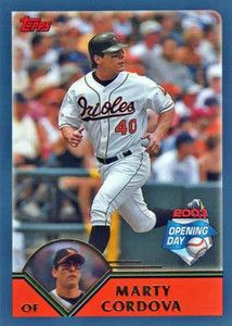 2003 Topps Opening Day #9 Marty Cordova NM/MT  Baltimore Orioles 