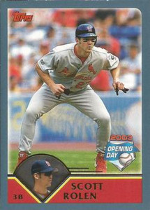 2003 Topps Opening Day #26 Scott Rolen NM/MT  St. Louis Cardinals 