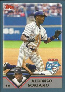 2003 Topps Opening Day #88 Alfonso Soriano NM/MT  New York Yankees 