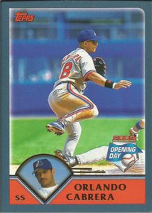 2003 Topps Opening Day #89 Orlando Cabrera NM/MT  Montreal Expos 