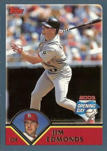 2003 Topps Opening Day #108 Jim Edmonds NM/MT  St. Louis Cardinals 