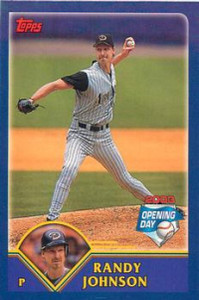 2003 Topps Opening Day Mini Stickers #NNO Randy Johnson NM/MT Arizona Diamondbacks 