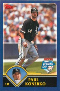2003 Topps Opening Day Mini Stickers #NNO Paul Konerko NM/MT Chicago White Sox 