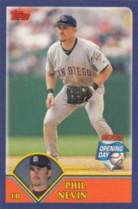 2003 Topps Opening Day Mini Stickers #NNO Phil Nevin NM/MT San Diego Padres 