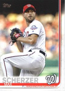 2019 Topps #344 Max Scherzer NM-MT Washington Nationals 