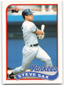 1989 Topps Traded #111T Steve Sax NM-MT New York Yankees 