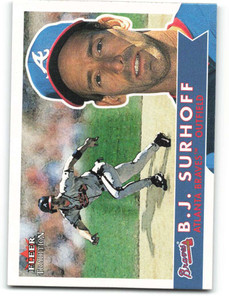 2001 Fleer Tradition #22 B.J. Surhoff NM/MT  Atlanta Braves 
