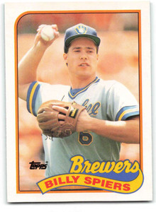 1989 Topps Traded #115T Bill Spiers NM-MT RC Rookie Milwaukee Brewers 
