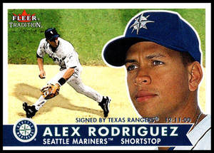 2001 Fleer Tradition #84 Alex Rodriguez NM/MT  Seattle Mariners 