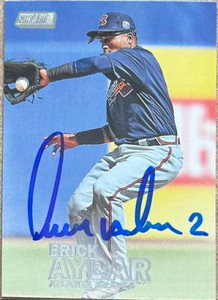 Erick Aybar Autographed 2016 Stadium Club #89