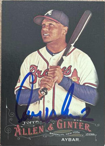 Erick Aybar Autographed 2016 Topps Allen & Ginter X #223