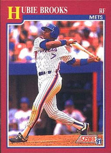 1991 Score Rookie and Traded #5T Hubie Brooks NM-MT New York Mets 1991 Score Rookie and Traded #5T Hubie Brooks NM-MT New York Mets