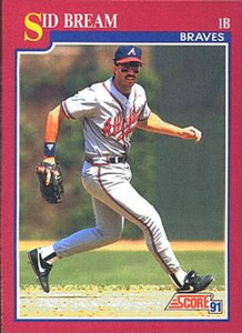 1991 Score Rookie and Traded #12T Sid Bream NM-MT Atlanta Braves 