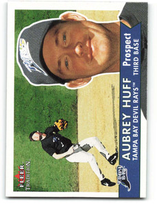 2001 Fleer Tradition #367 Aubrey Huff NM/MT  Tampa Bay Devil Rays 