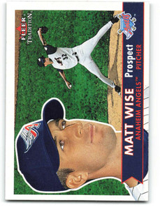 2001 Fleer Tradition #374 Matt Wise NM/MT  Anaheim Angels 
