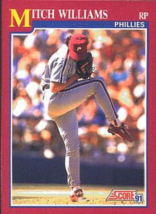 1991 Score Rookie and Traded #27T Mitch Williams NM-MT Philadelphia Phillies 