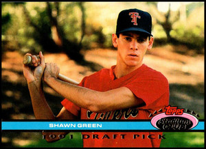 1992 Stadium Club Dome #67 Shawn Green VG RC Rookie Toronto Blue Jays 