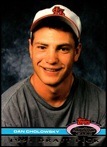 1992 Stadium Club Dome #27 Dan Cholowsky VG RC Rookie St. Louis Cardinals 
