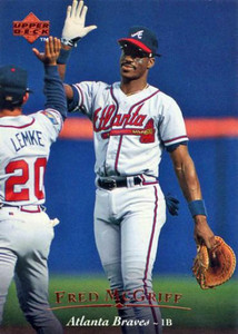 SOLD 41818 1995 Upper Deck #45 Fred McGriff VG Atlanta Braves 