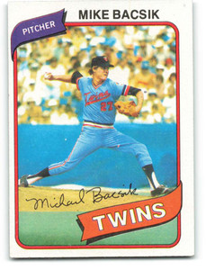 1980 Topps #453 Mike Bacsik VG Minnesota Twins 