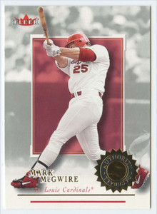 2001 Fleer Authority #14 Mark McGwire NM-MT St. Louis Cardinals 