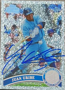 Juan Uribe Autographed 2011 Topps Update Diamond Anniversary #US303 Juan Uribe Autographed 2011 Topps Update Diamond Anniversary #US303