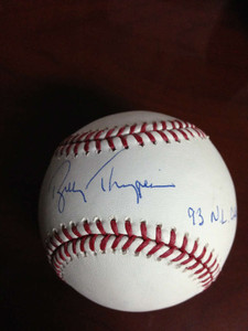SOLD 778 Bobby Thigpen Autographed ROMLB Baseball 1993 NL Champs