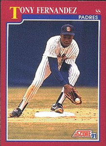 1991 Score Rookie and Traded #66T Tony Fernandez NM-MT San Diego Padres 
