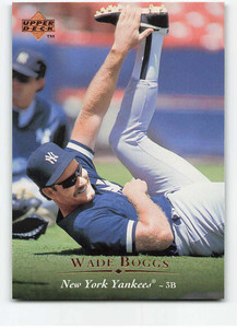 1995 Upper Deck #445 Wade Boggs VG New York Yankees 