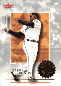 2001 Fleer Authority #80 Barry Bonds NM-MT San Francisco Giants 