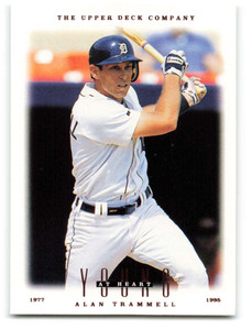 SOLD 43695 1996 Upper Deck #106 Alan Trammell YH VG Detroit Tigers 