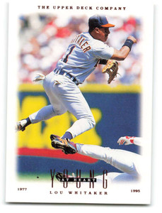 1996 Upper Deck #107 Lou Whitaker YH VG Detroit Tigers 