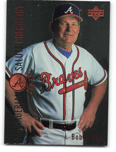 SOLD 44066 1996 Upper Deck #477 Bobby Cox CL VG Atlanta Braves 