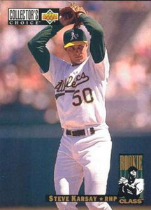 1994 Collector's Choice #13 Steve Karsay VG Oakland Athletics 