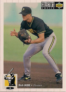 1994 Collector's Choice #42 Rich Aude VG RC Rookie Pittsburgh Pirates 