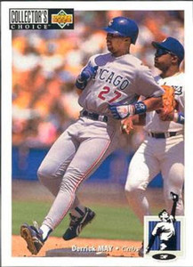 1994 Collector's Choice #193 Derrick May VG Chicago Cubs 