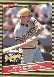1986 Donruss Highlights #20 Rick Rhoden NM-MT Pittsburgh Pirates 