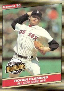 1986 Donruss Highlights #26 Roger Clemens NM-MT Boston Red Sox 