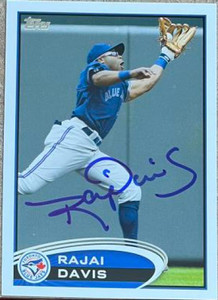 Rajai Davis Autographed 2012 Topps #478 