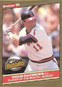 1986 Donruss Highlights #39 Doug DeCinces NM-MT California Angels 