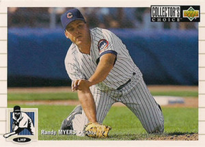 1994 Collector's Choice #460 Randy Myers VG Chicago Cubs 