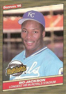 SOLD 8948 1986 Donruss Highlights #43 Bo Jackson NM-MT Kansas City Royals 