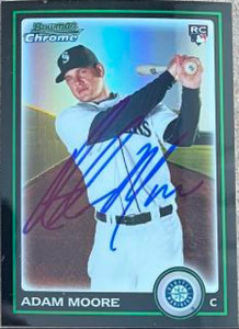 Adam Moore Autographed 2010 Bowman Draft Picks & Prospects - Chrome Refractors #BDP77 RC