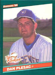 1986 Donruss Rookies #14 Dan Plesac NM-MT RC Rookie Milwaukee Brewers 