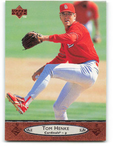 1996 Upper Deck #185 Tom Henke VG St. Louis Cardinals 