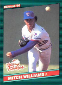 1986 Donruss Rookies #19 Mitch Williams NM-MT RC Rookie Texas Rangers 