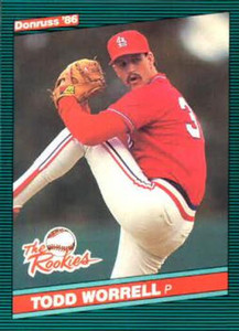1986 Donruss Rookies #21 Todd Worrell NM-MT St. Louis Cardinals 
