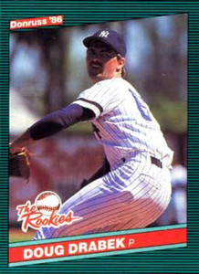 1986 Donruss Rookies #31 Doug Drabek NM-MT RC Rookie New York Yankees 